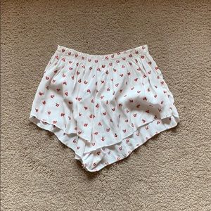 White brandy Melville float shorts